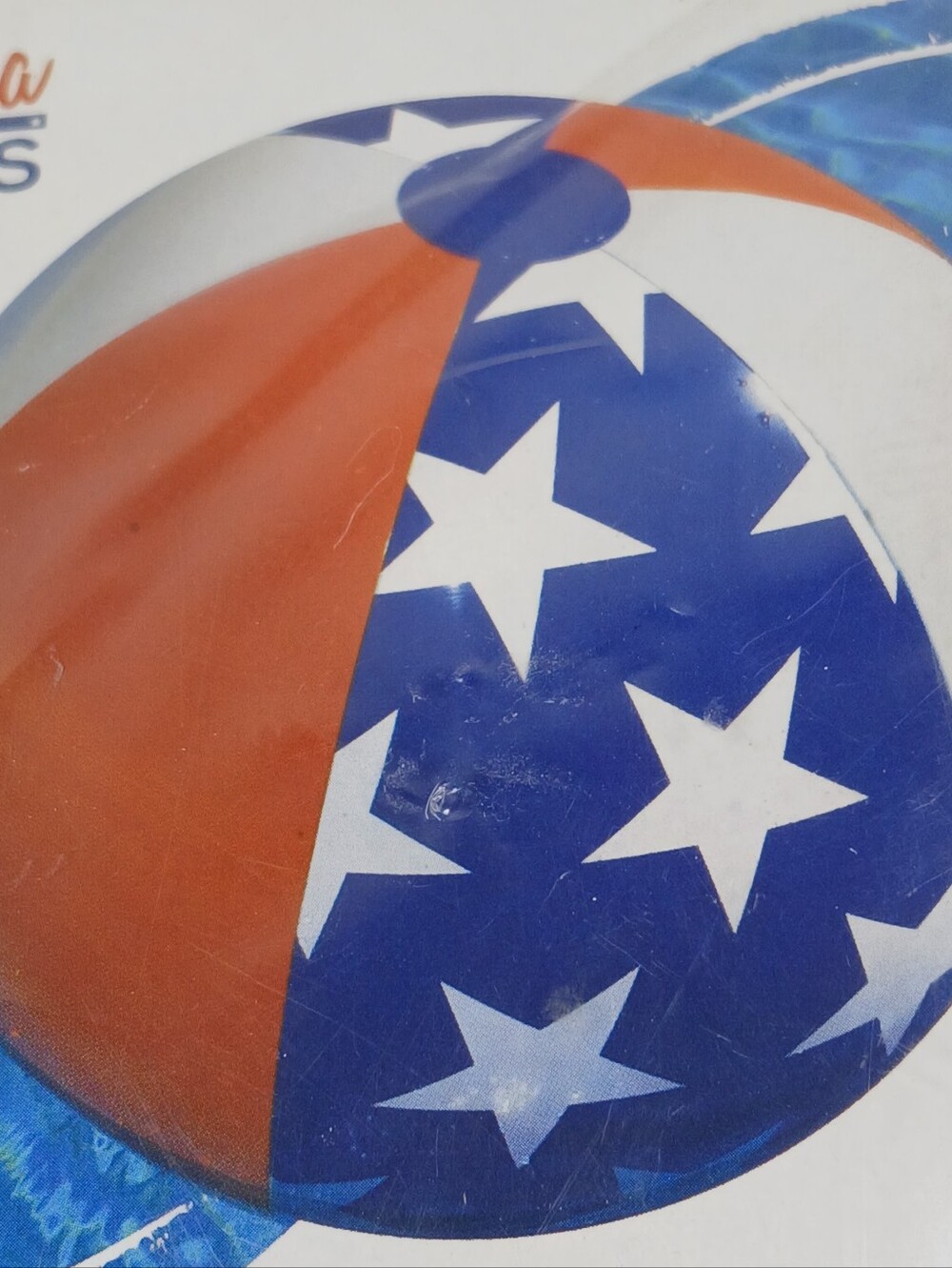 SWIMLINE Patriotic 22" Inflatable Beach Ball Red White Blue Pool & Beach Parties